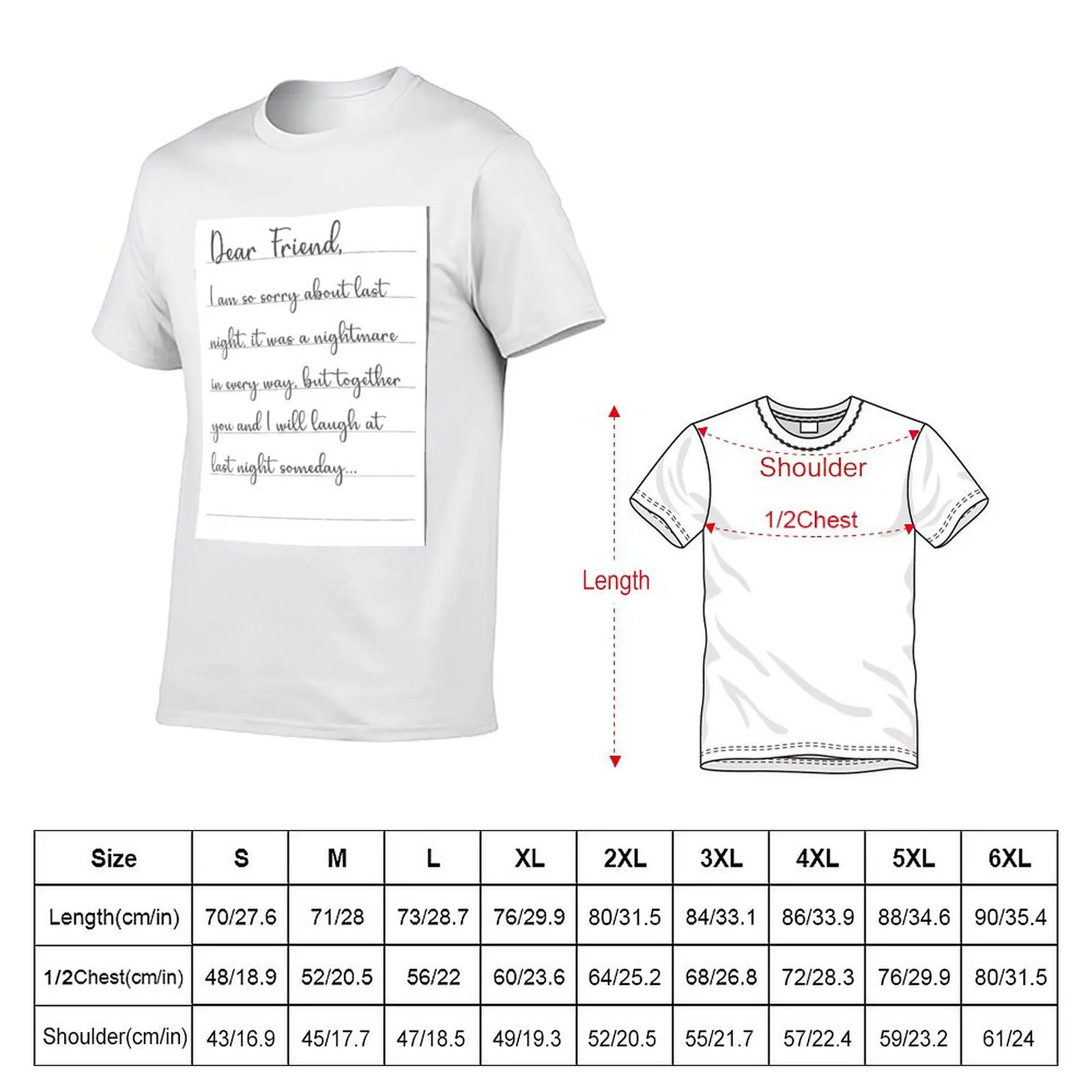 Letter From She Loves Me T-Shirt t shirts with prints man t shirt graphic T-Shirt