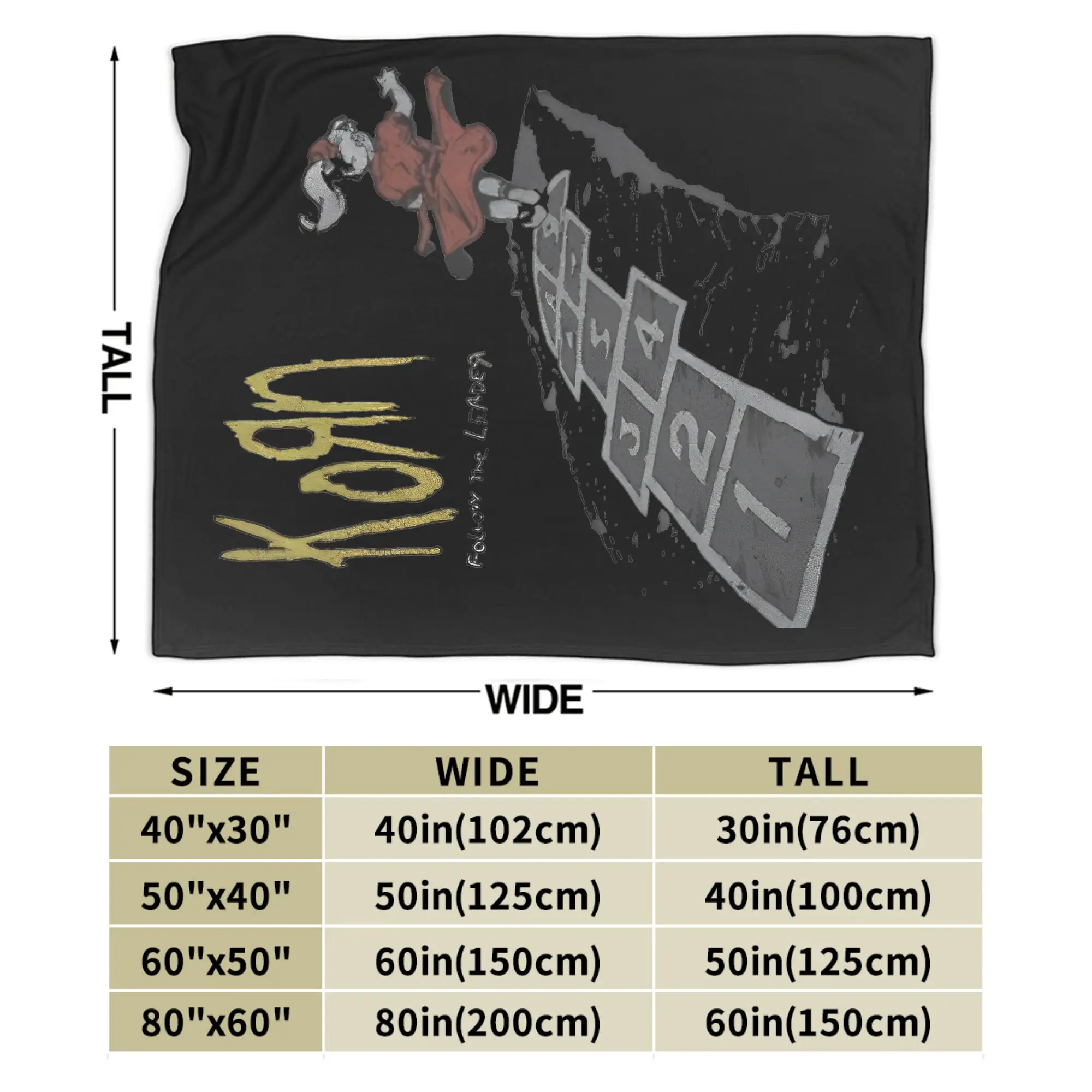 موسيقى الروك كورن بطانية الفرقة المعادن الثقيلة هارد روك كورن أغنية غامض رهيبة لينة رمي بطانية للمفرش النسيج ديكور الأريكة #6