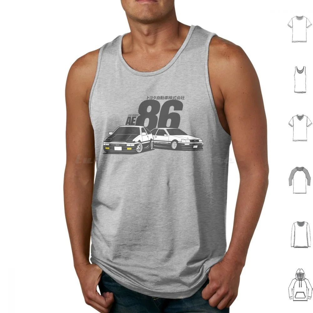 Ae86 Levin & Trueno-Carcorner Tank Tops Vest Sleeveless Levin Trueno Ae86 Gt86 Brz Scion Frs Carcorner Car Cars Cargram