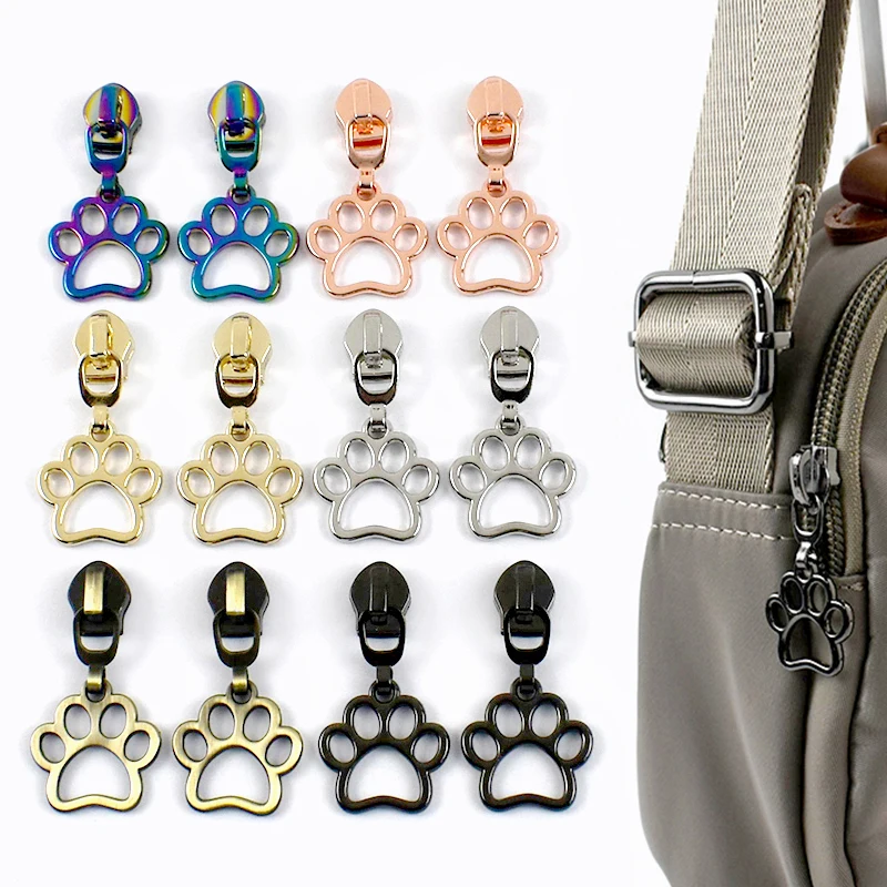 

5# 5-30Pcs Zippers Sliders for Nylon Zips Tape Bag Jacket Decorative Zip Puller Head Zipper Puller Repair Kit Sewing Accessories