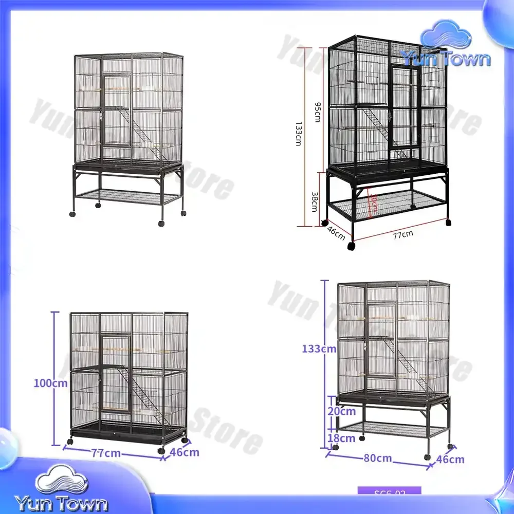 Luxury Style Iron Durable Rust Proof Staircase Box Packaging Universal Pulley