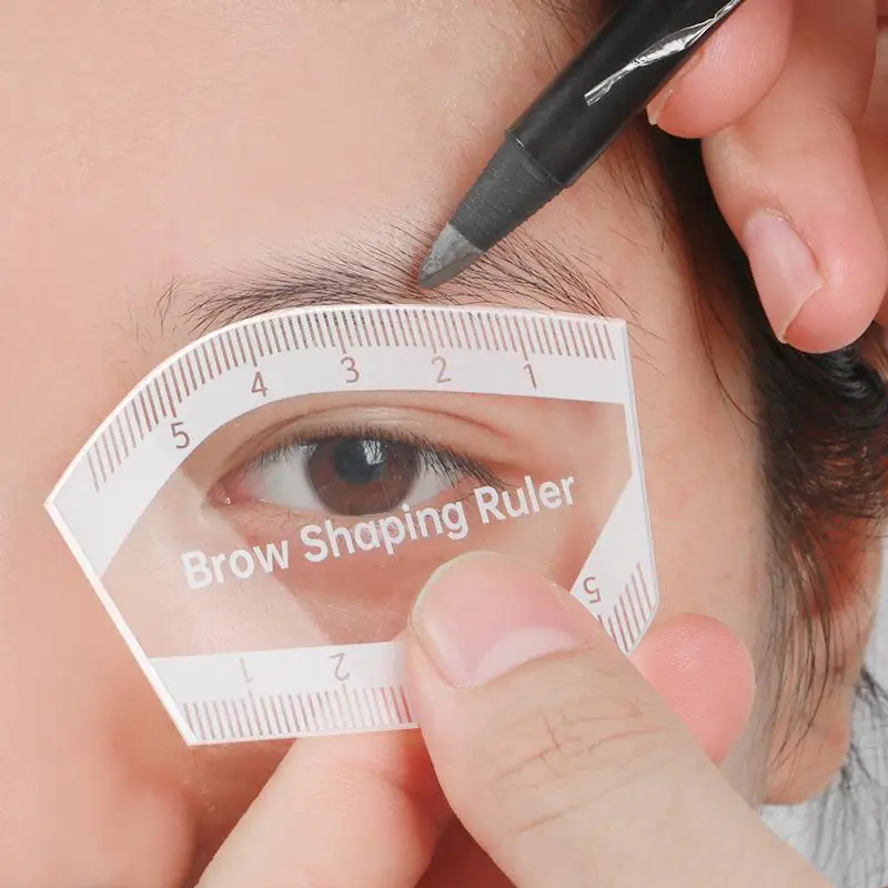 Righello per mappatura sopracciglia Righello per modellare le sopracciglia 1 minuto Disegno rapido Design Sopracciglio Strumento facile Microblading Stencil per trucco permanente