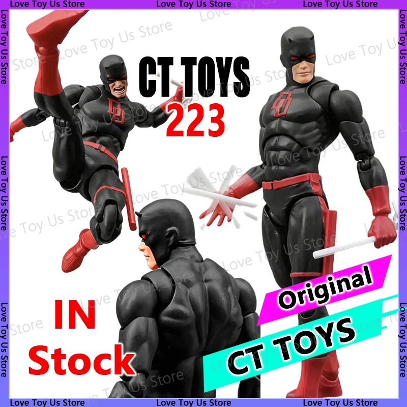 

New Ct Toys Daredevil Figure Mafex 223 Black Version SHF Anime Action Figure Figurine Statue Movable Model Gifts Kids Toys