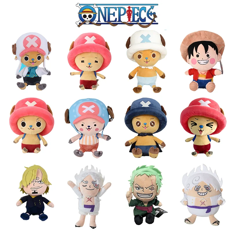 

Оригинальная цельная аниме-фигурка Тони Тони Чоппер Зоро Луффи Чоппер с надписью игрушки милый мультяшный плюшевый кулон рождественские подарки