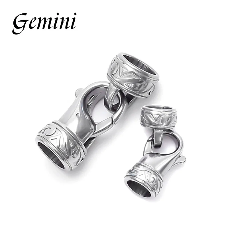 

5Sets Нержавеющая Сталь Разъемы Титановая Сталь Концевые Колпачки Крепеж Ожерелье Застежки Для DIY Ювелирные Изделия Браслет Изготовление Аксессуары