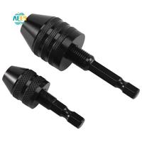 AEE4-2Pcs Hex Shank Keyless Drill Chuck, Screwdriver Converter Drill Adapter Quick Change Drill Bits Tool(0.6-8Mm, 0.3-3.6Mm)