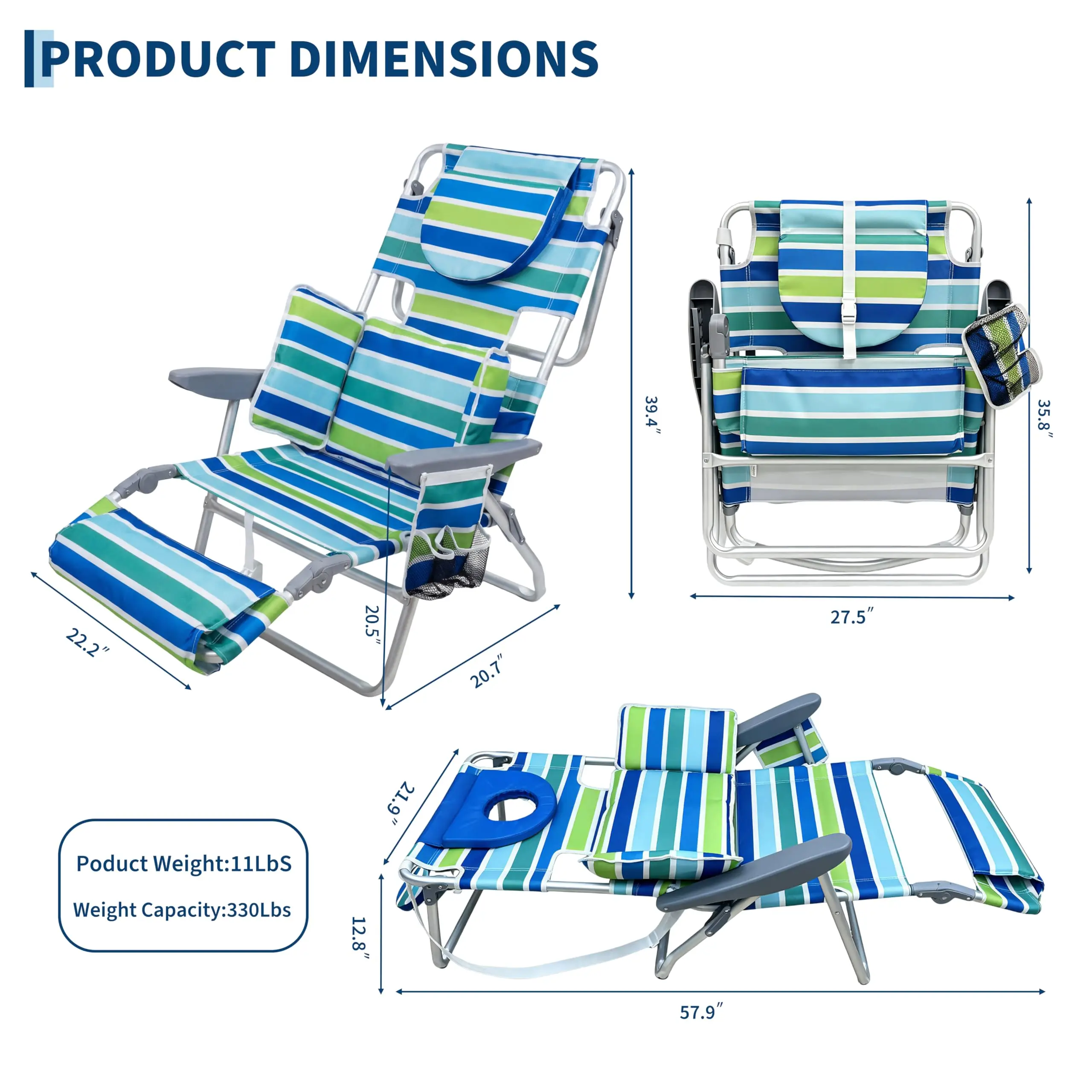 Thumbnail 3 - #15 Latest Adjustable Reclining Loungers Offers