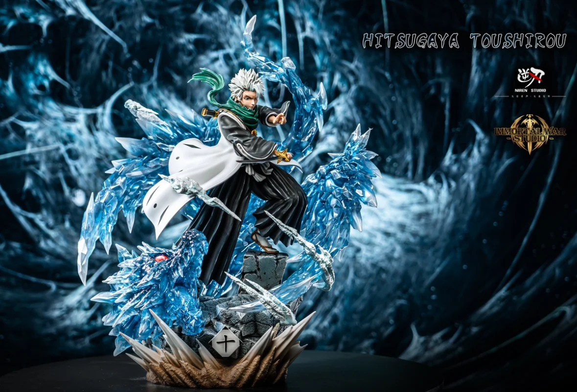 37Cm Resin Iw Studio Gk Bleach Hitsugaya Toushirou Anime Action Figure Statue Ornament Model Garage Kit Doll Toys Gift