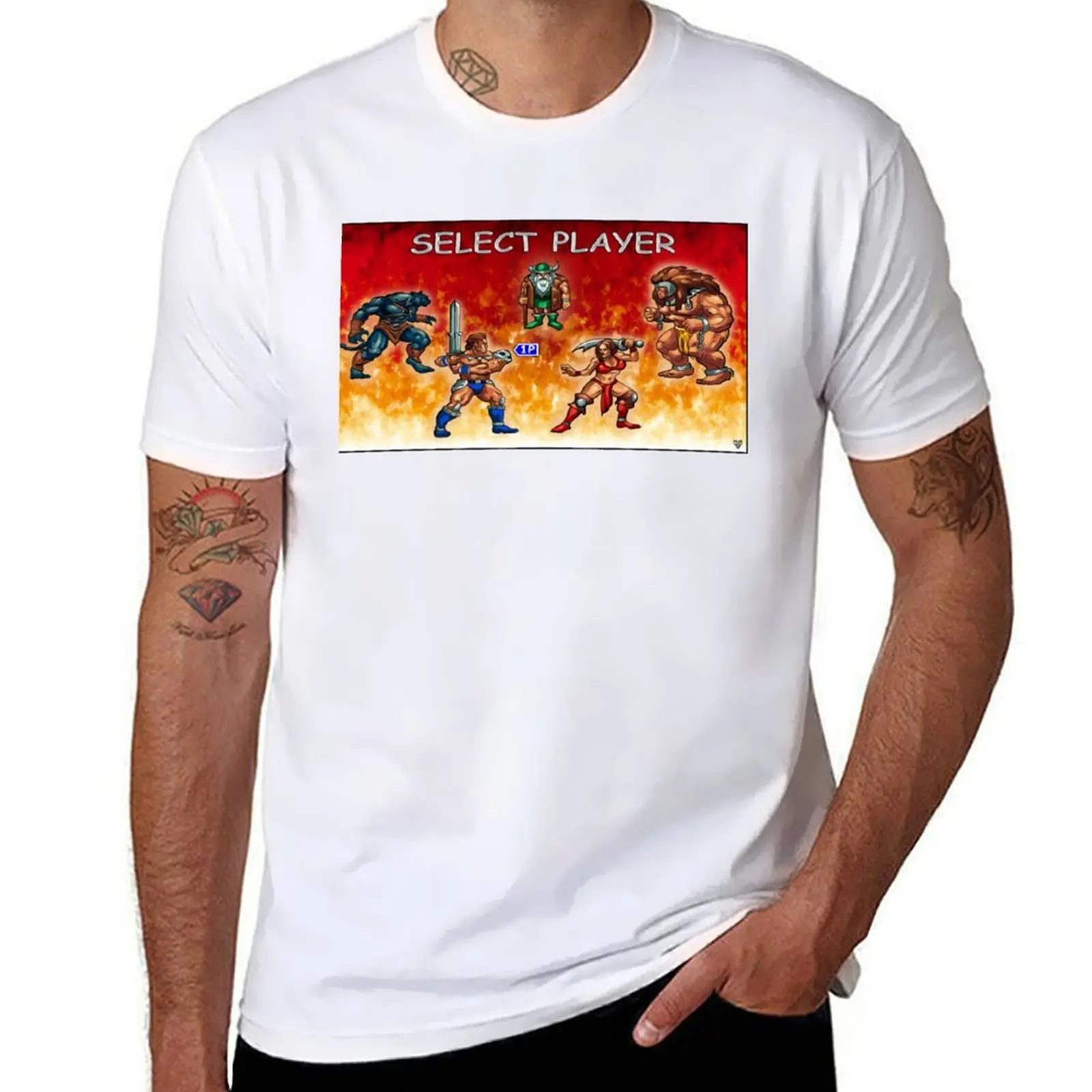 

Mens Funny Golden Fighting Game Axe Gifts For Music Fans T-Shirt man t shirt cotton high quality t shirt for man T-Shirt