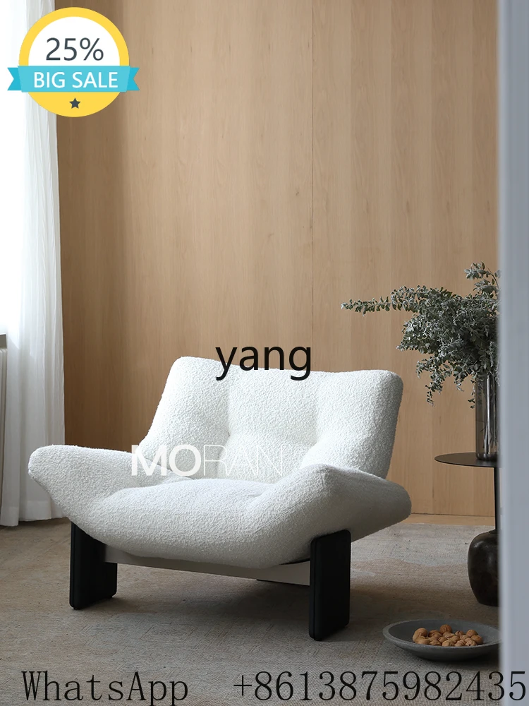 

LT retro style solid wood single sofa chair designer leisure