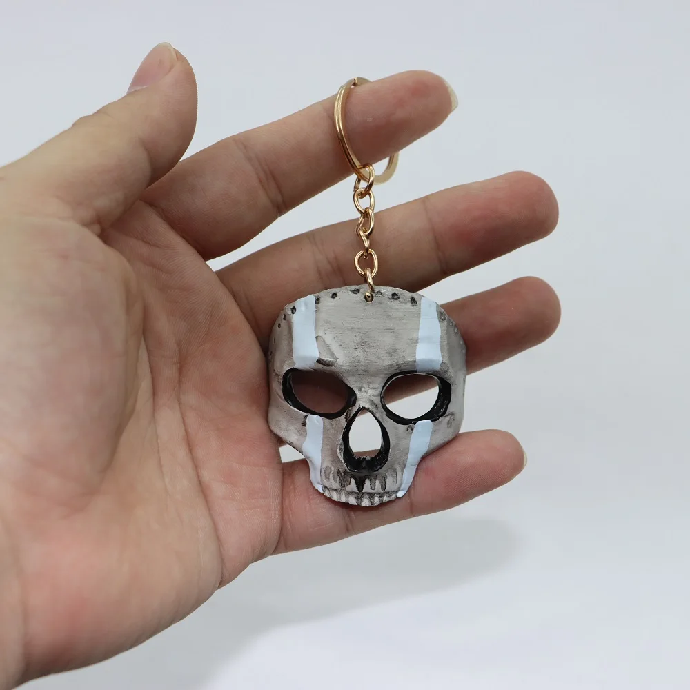 MW2 Ghost Skull Mask Keychain, Warzone Ghost Mask Keychain, Call of Duty keychain, gaming accessories