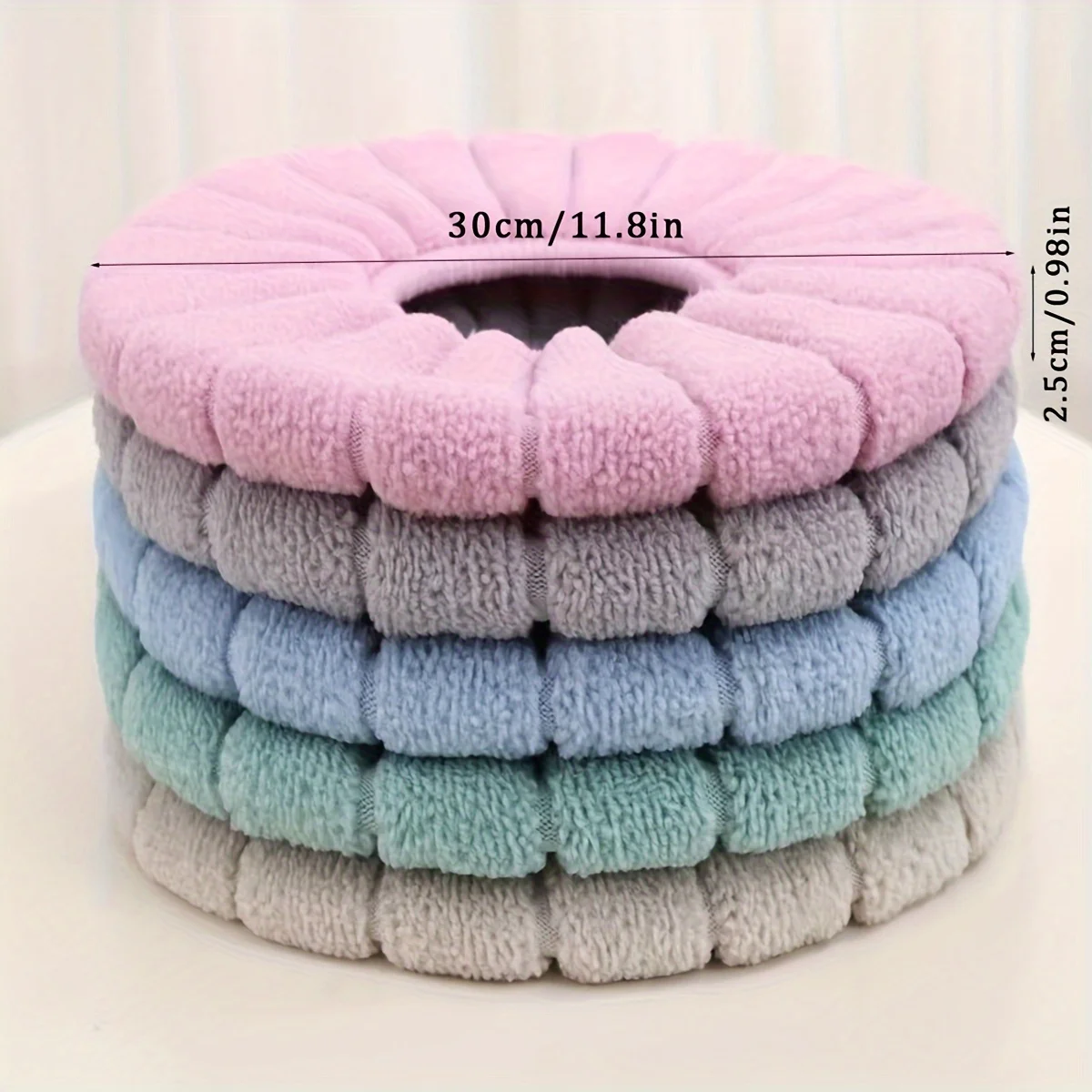 Winter Warm Toilet Seat Cover Mat Bathroom Toilet Pad Cushion Thicker Soft Washable Closestool Warmer Accessories