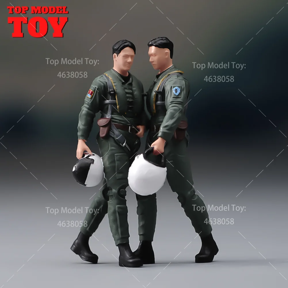 1/32 1/48 1/72 Props Miniatures Chinese Modern Fighter Pilots Male Soldier Model Scene Accessories for Cars Aircraft Vehicles