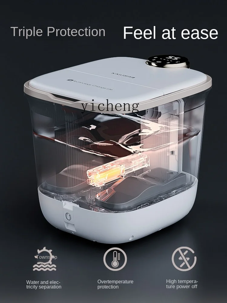 cc29 Foot Bath Barrel Automatic Heating Constant Temperature Airbag Powered Feet Tub Foot Washing
