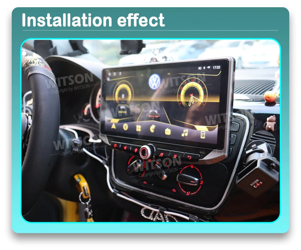 WITSON Auto Stereo QLED Android Car Radio For VW Volkswagen UP e-Up SEAT MII 2012-2015 Carplay GPS Audio Vehicle Navi Multimedia