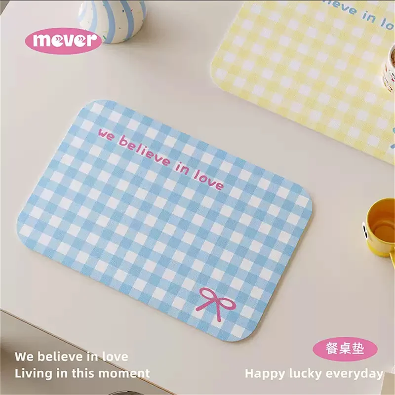 Retro PU Leather Placemat 30x40cm Western Style Dining Table Mat Oil Resistant Waterproof Heat-Insulating Coaster for Home