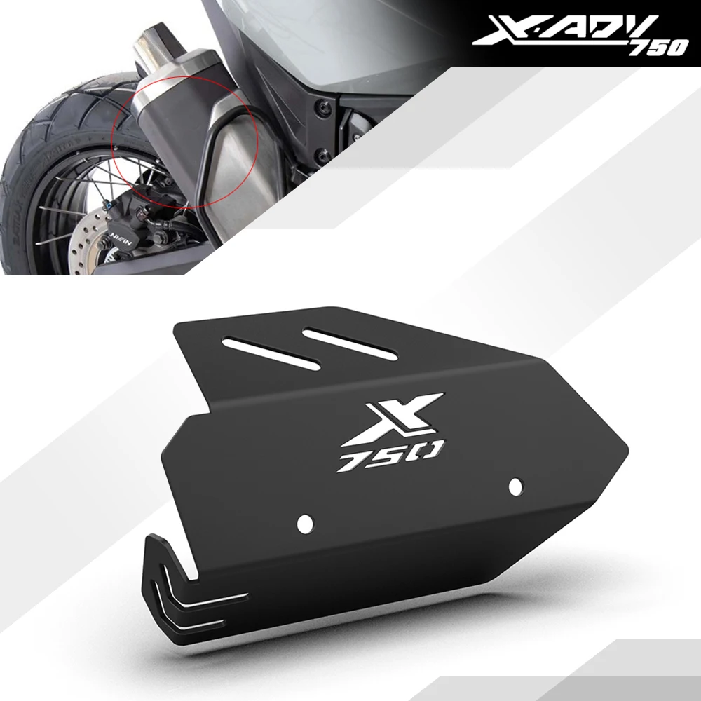 

For HONDA X-ADV 750 X-ADV750 2017-2023 XADV750 2024 Motorcycle CNC Exhaust Muffler Pipe Cover Guard Protector Heat Shield Kit