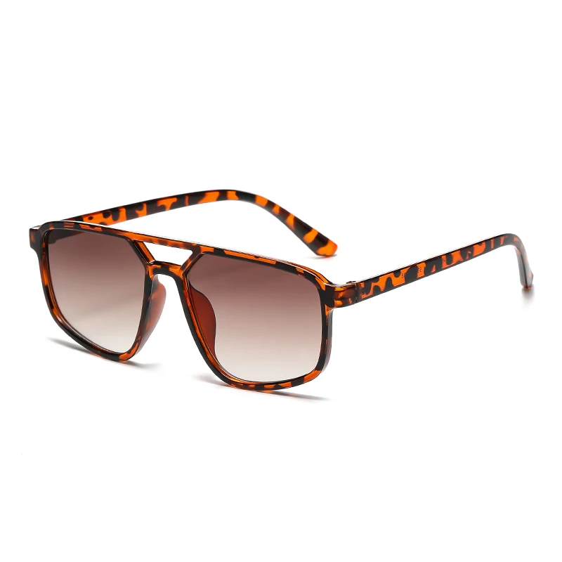 Vintage Small Frame Double Bridge Sun Glasses Square Sunglasses Women Men Fashion Luxury Brand Female Brand Trendy Eyewear