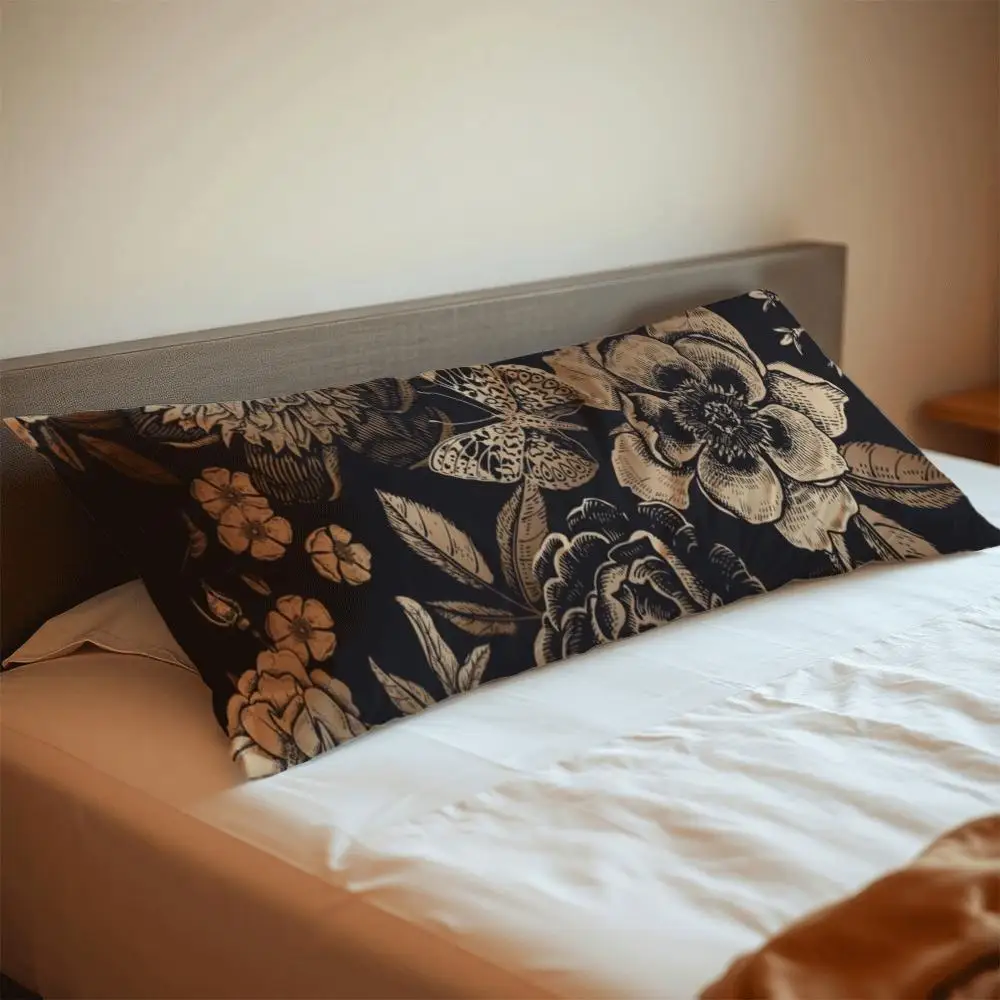A Vintage-style Full-body Support Pillow, Designed to Be Breathable and Comfortable, Suitable for Side, Back, and Stomach Sleepe