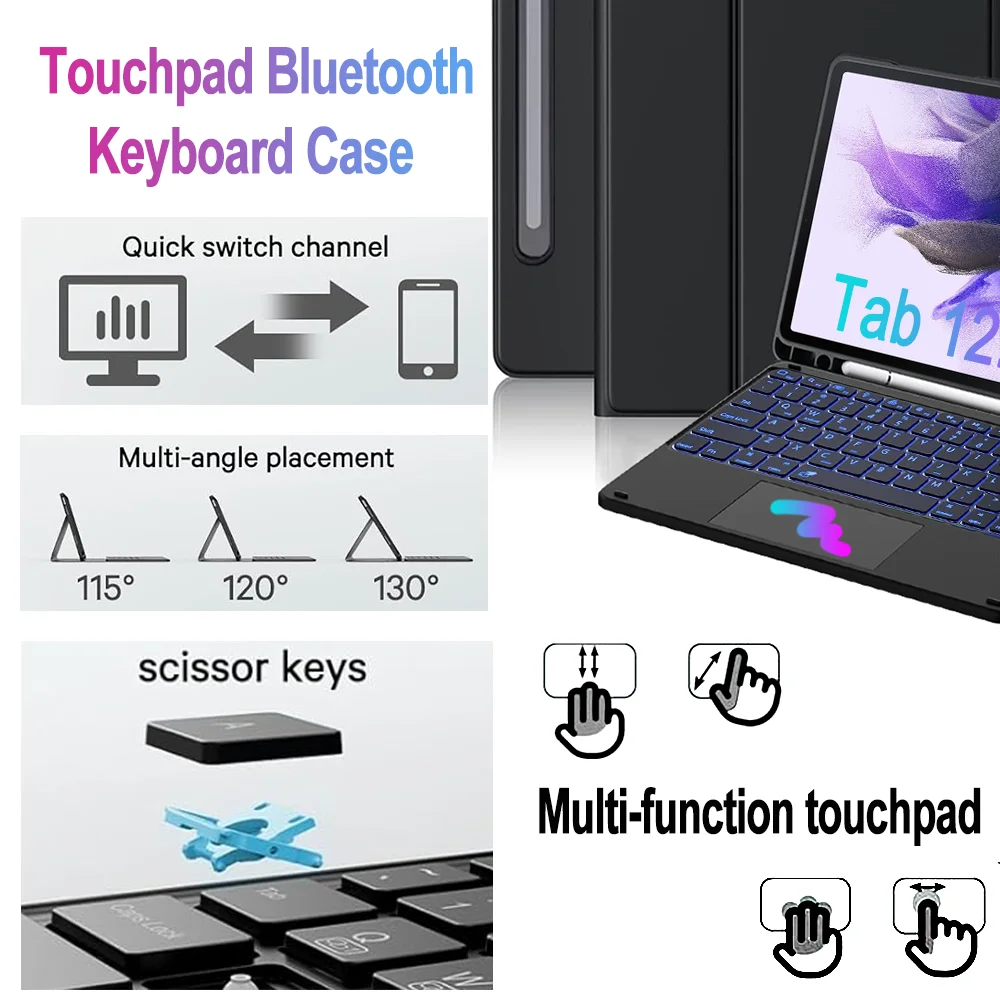 Casing Keyboard Trackpad untuk - Samsung Tablet Keyboard Accessories ulasan dan harga