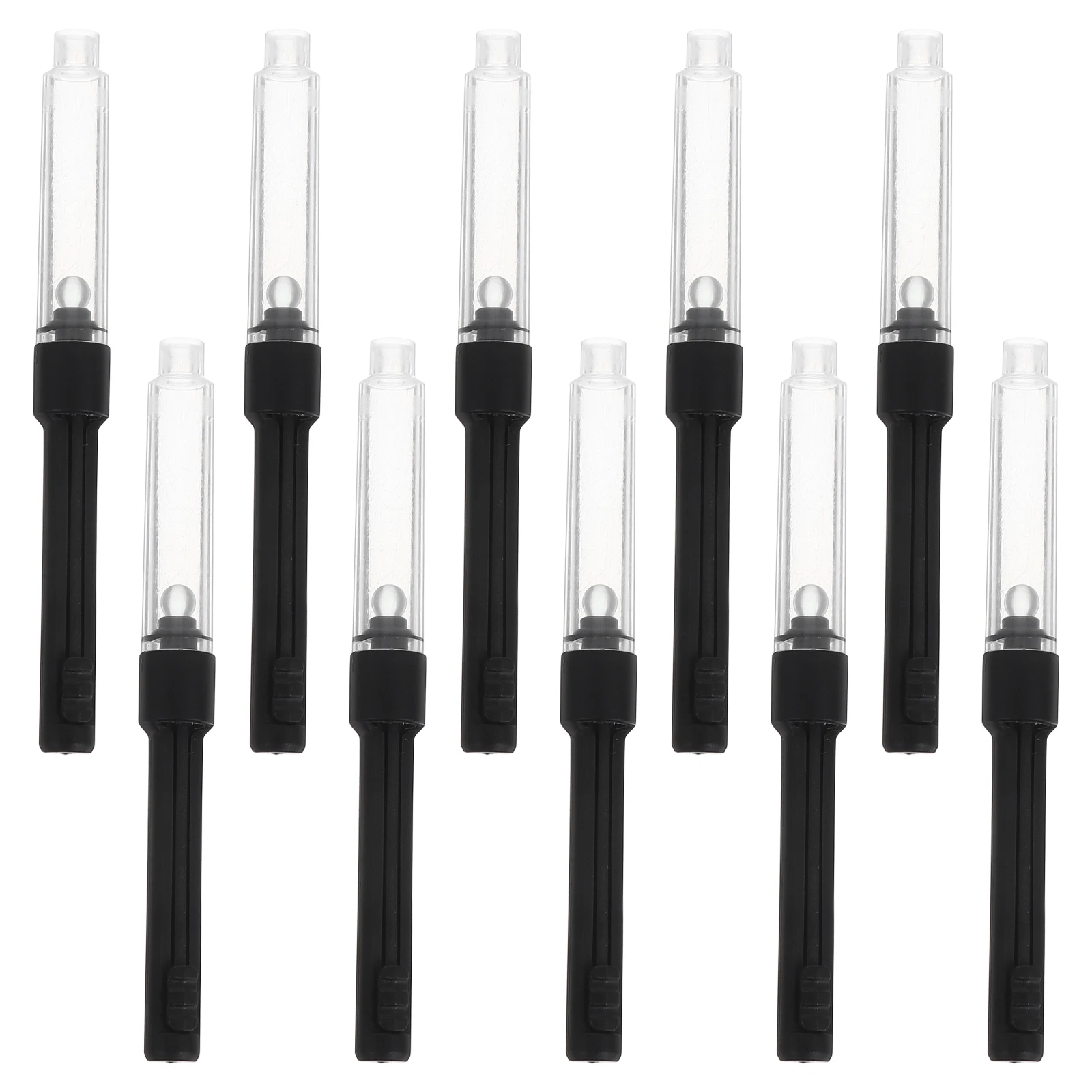 10 قطعة محول حبر قلم حبر سهل الاستبدال آلية من نوع السحب أداة قابلة لإعادة الملء للتوافق العالمي