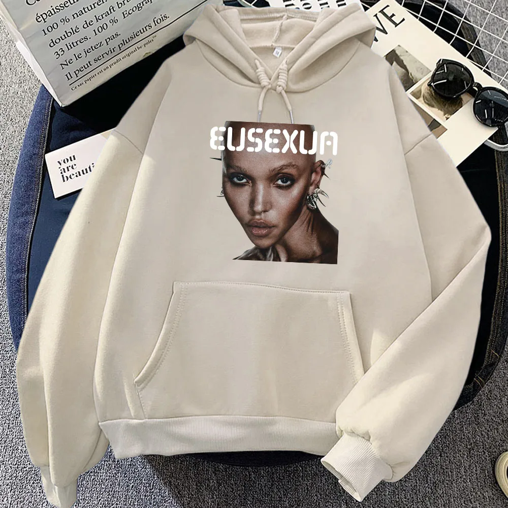 FKA Twigs EUSEXUA Hoodies Sudaderas Con Capucha Women/Men Clothes Winter Warm Fleece Fashion Pullovers Graphic Hoody Gothic