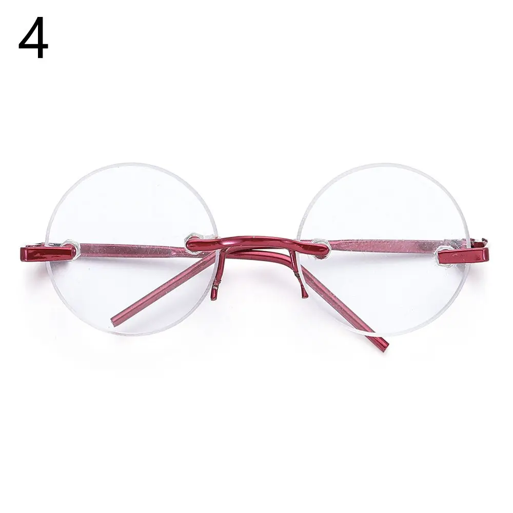 4 Colors Accessories Mini     Eyeglasses Cute Round Frame For 1/4 Dolls Glasses Clothes