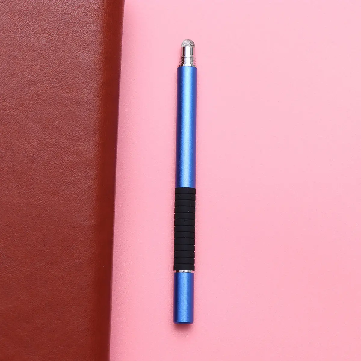 

2 in 1 Dark Blue Premium Metal Capacitive Touch Screen Pen Fine Point Stylus for Smartphone Tablet Computer Writing Tool