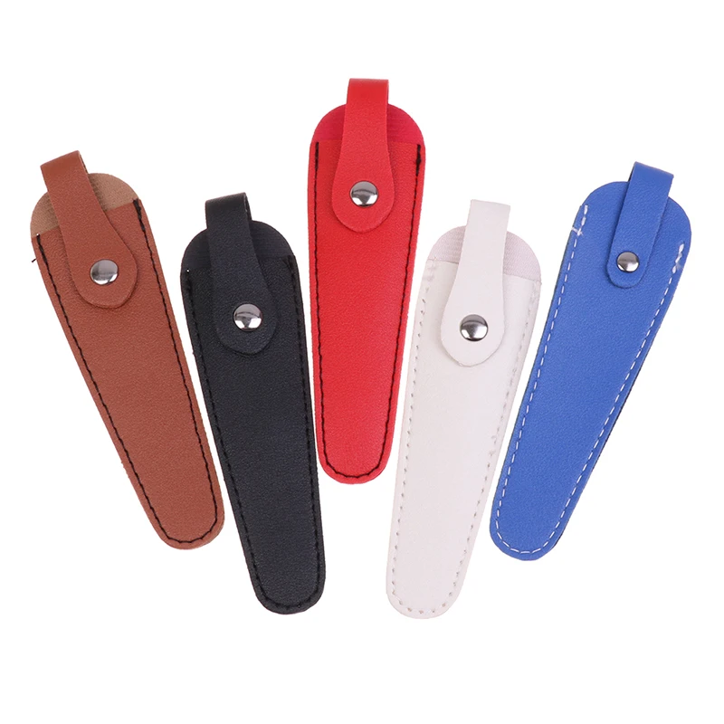 PU Leather Protective Case Single Pack Portable Pet Scissors Storage Bag Professional Hairdresser Barber Scissors Case