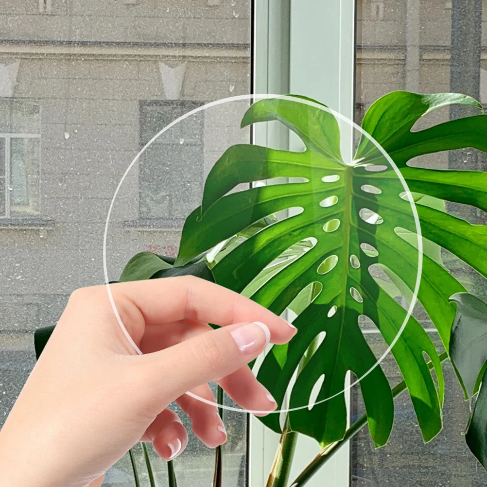 

20pcs Round Acrylic Sheets Clear Transparent Boards DIY Craft Painting Drawing Supplies Smooth Edges Multi-Function Handmade