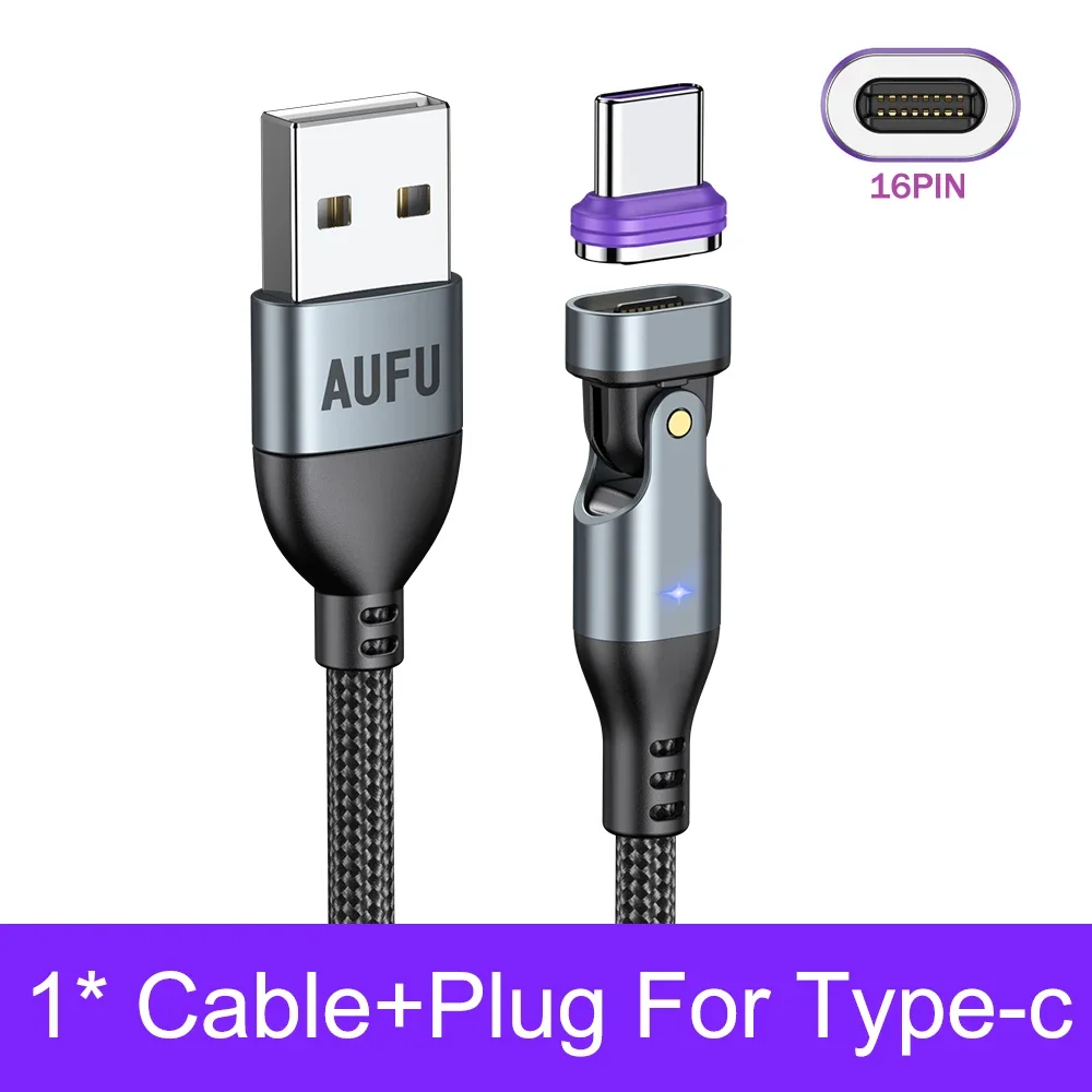 AUFU 3A Magnetische USB Ladekabel für Iphon Huawei Schnelle Lade Magnet Ladegerät Micro USB Für Xiaomi Samsung Handy Draht