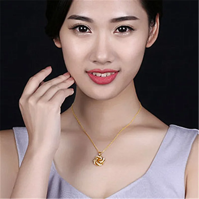 Real 18K Gold 2 Carats Topaz Pendant Women Luxury Yellow Gemstone 18 K Gold Necklace Crystal Jewelry Pendant Womens Accessoires