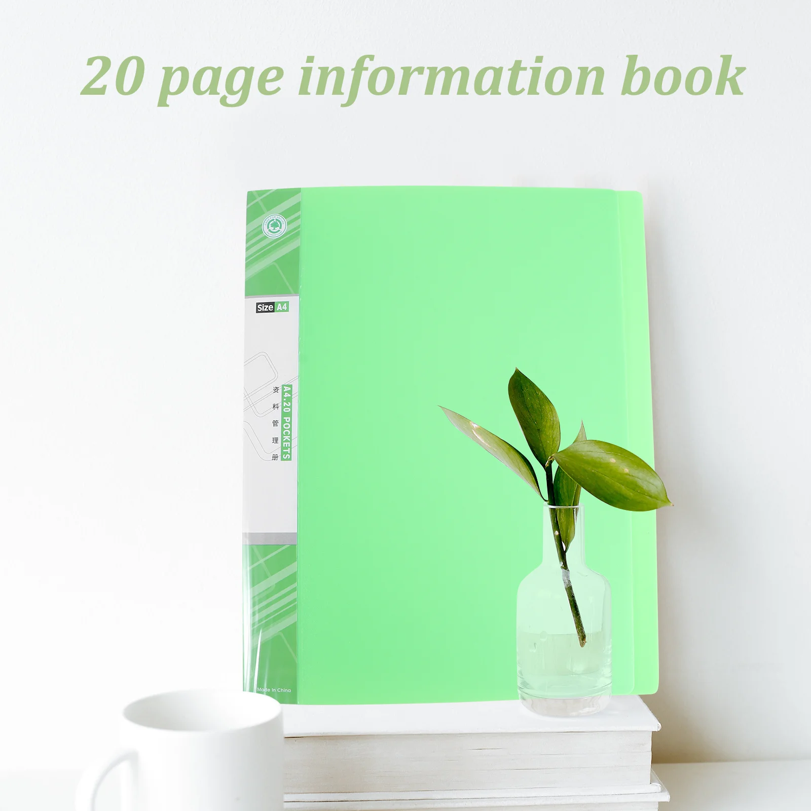 

A4 Test Paper Booklet 20 Pages Insert Information Booklet Sturdy Reusable for School Work Teaching Office Projects