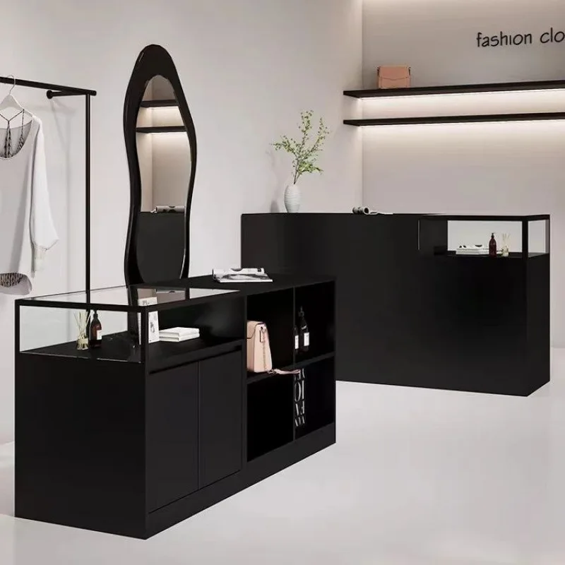 

Nakajima cabinet checkout page Storage display table Water bar table Ornament women's clothing display glass counter