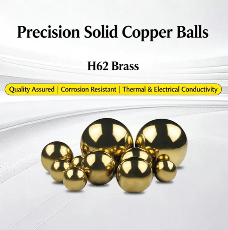 1-100Pcs Brass (H62) Solid Bearing Balls 0.35/0.4/0.5/0.6/0.7/0.8/0.9/1/1.2/1.5/1.8/2/2.381/2.5/2.8/3/3.175~70mm High Precision