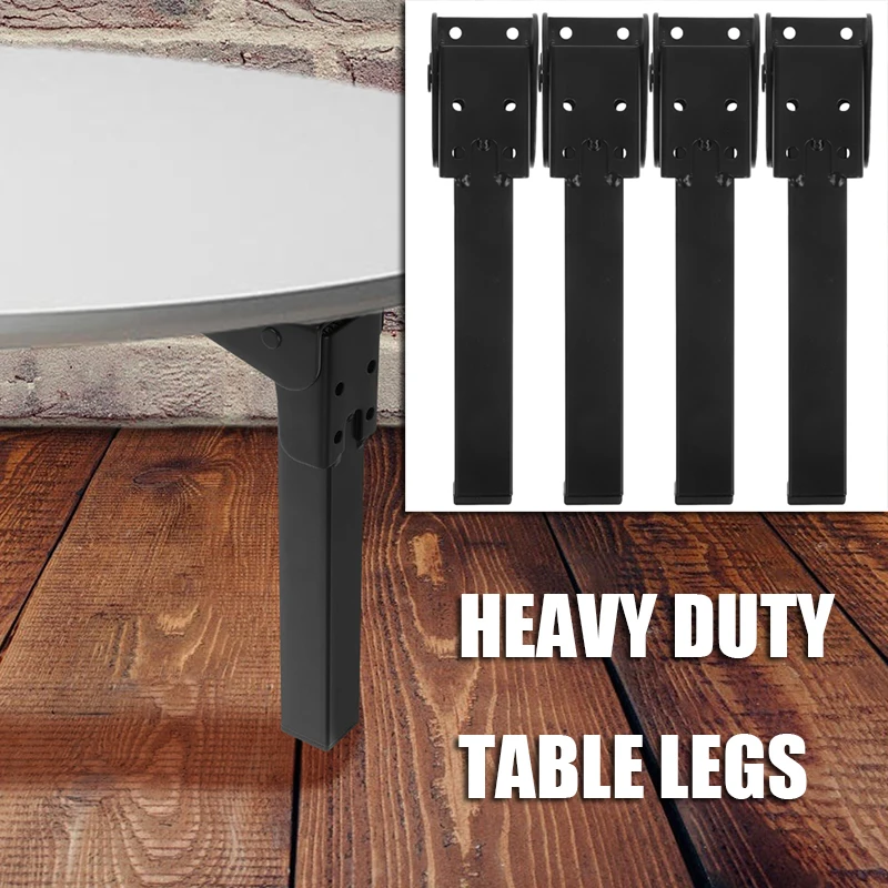 

4 Pcs Computer Desk Base Table Legs Folding Furniture for Home Foldable Hardware Furniture Iron Foldable Metal Accessories