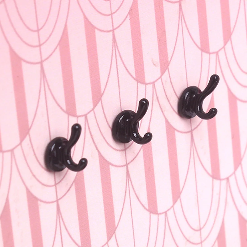 【BS】3 Piezas de Ganchos para Ropa en Miniatura de Aleación para Casa de Muñecas 1:12, Modelo de Decoración de Escena de Vida, Accesorios para Casa de Muñecas