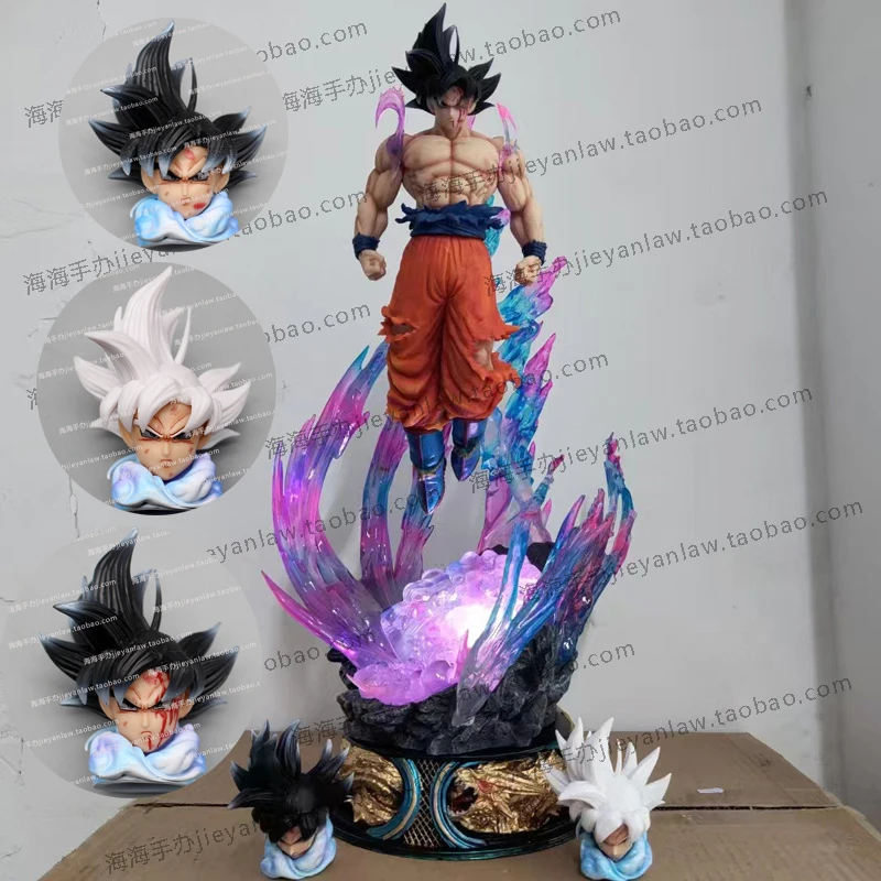 

Dragon Ball Anime Figurine New 53cm Son Goku Figures Super Saiyan Ultra Instinct Migatte No Goku'I Pvc Statue Model Birthday