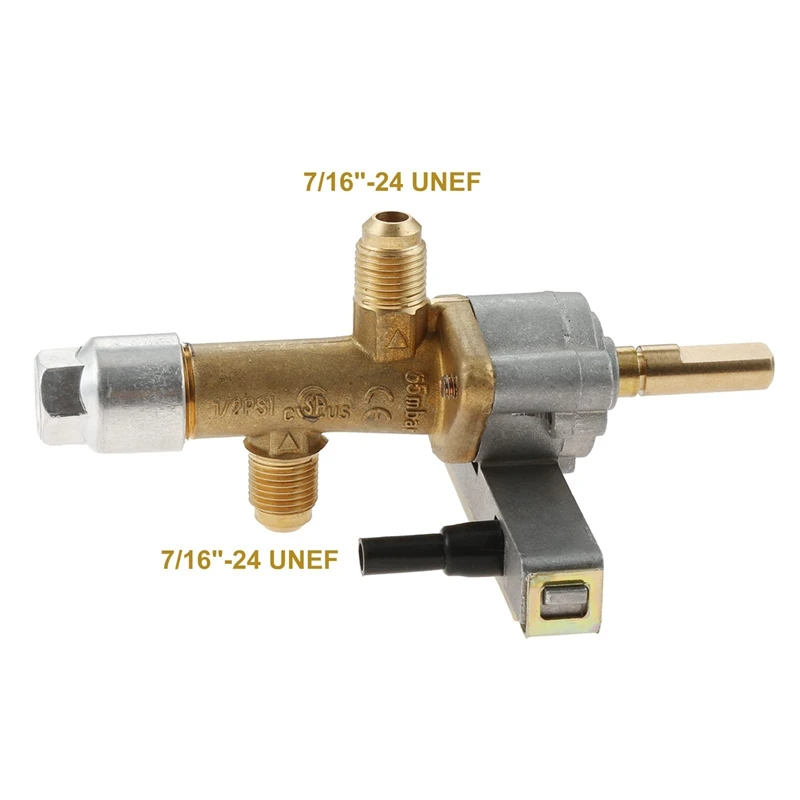 Gas Safety Control Valve With Piezo Push Ignition Device For Garden Propane Powered Patio Heater Repair Replaces Parts