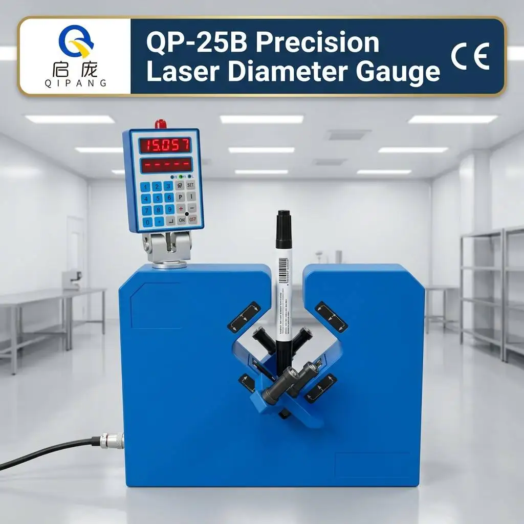Laser Diameter Gauge 0.1mm to 25mm Measuring Range  QP-25B Ellipticity Measuring Instrument