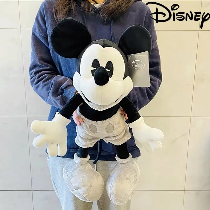 

Disney 45cm Classic Black White Retro Mickey Mouse Plush Toys Stuffed Lovely Soft Doll Anime Toy Birthday Kawaii Gifts