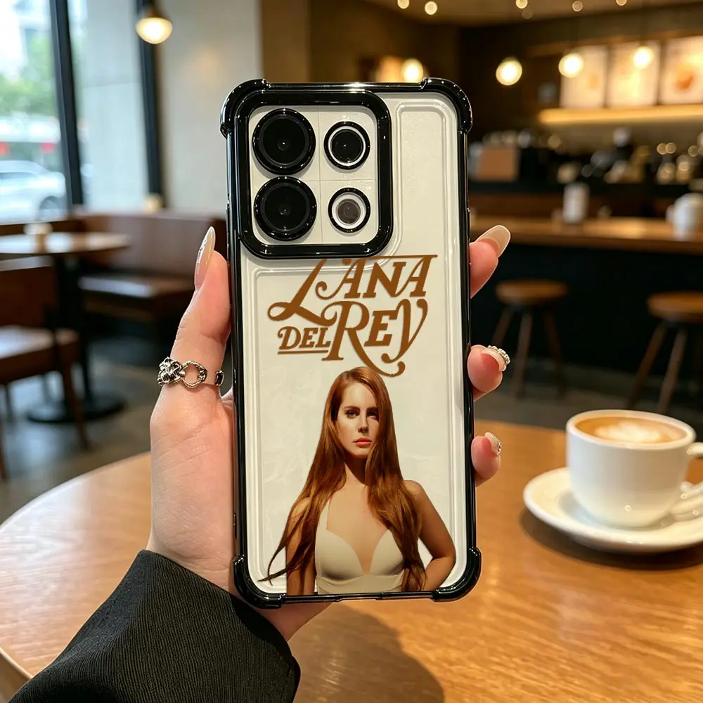 Coque de téléphone transparente pour OPPO RNEO 16 16F 15 15F 14 14F 13 13F 12 12F 11 11F 10 8T 7 FIND X8 Musicienne L-Lana Del R-Rey