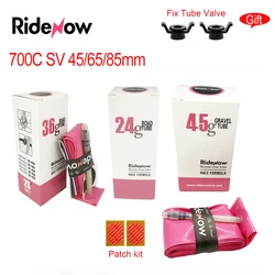 RideNow-Tubo interno TPU para bicicleta de estrada, Tubo interno de bicicleta ultraleve, Válvula francesa, cascalho, MTB, 700x 18C, 25C, 28C, 32C, 38C, 29x1.5, 1.75