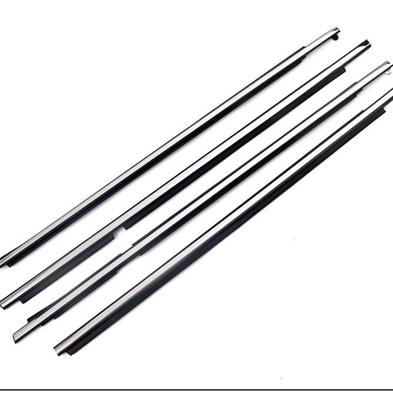 4Pcs Chrome Window Rubber Trim For Toyota Land Cruiser/Prado 120 2003-2009 For Lexus GX470 Weatherstrip Seal 75711-60061 view 3
