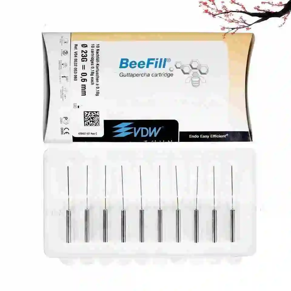 

10pcs/Box Dental Root Canal Filling Material VDW Beefill Gum Bullet 23G Laboratory Tools Reduce Infection Sterile Clinic