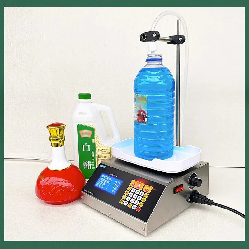 4.5 kg/min pequena máquina automática de pesagem cnc máquina de enchimento líquido bebidas de licor leite de soja quantitativo máquina de distribuição