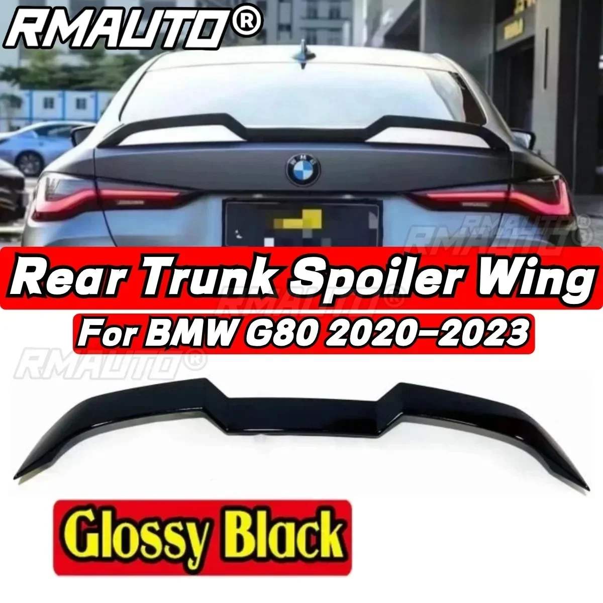 

Для BMW M3 G80 2020 2021 2022 2023, задний спойлер, обвес, комплект кузова BMW G80, задний спойлер багажника, автомобильные аксессуары, заднее крыло багажника