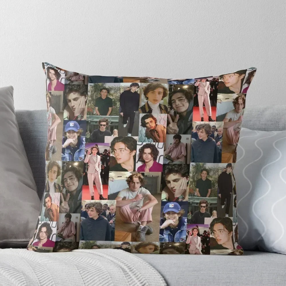 

Timothee Collage Throw Pillow Pillowcase autumn pillowcase Sofa Covers bed pillows pillow