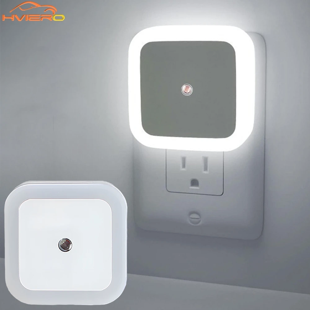 Wireless Sensor LED Night Light EU Plug Mini Square Nights Lights For Baby Children Living Room Bedroom Corridor Lighting Lamp