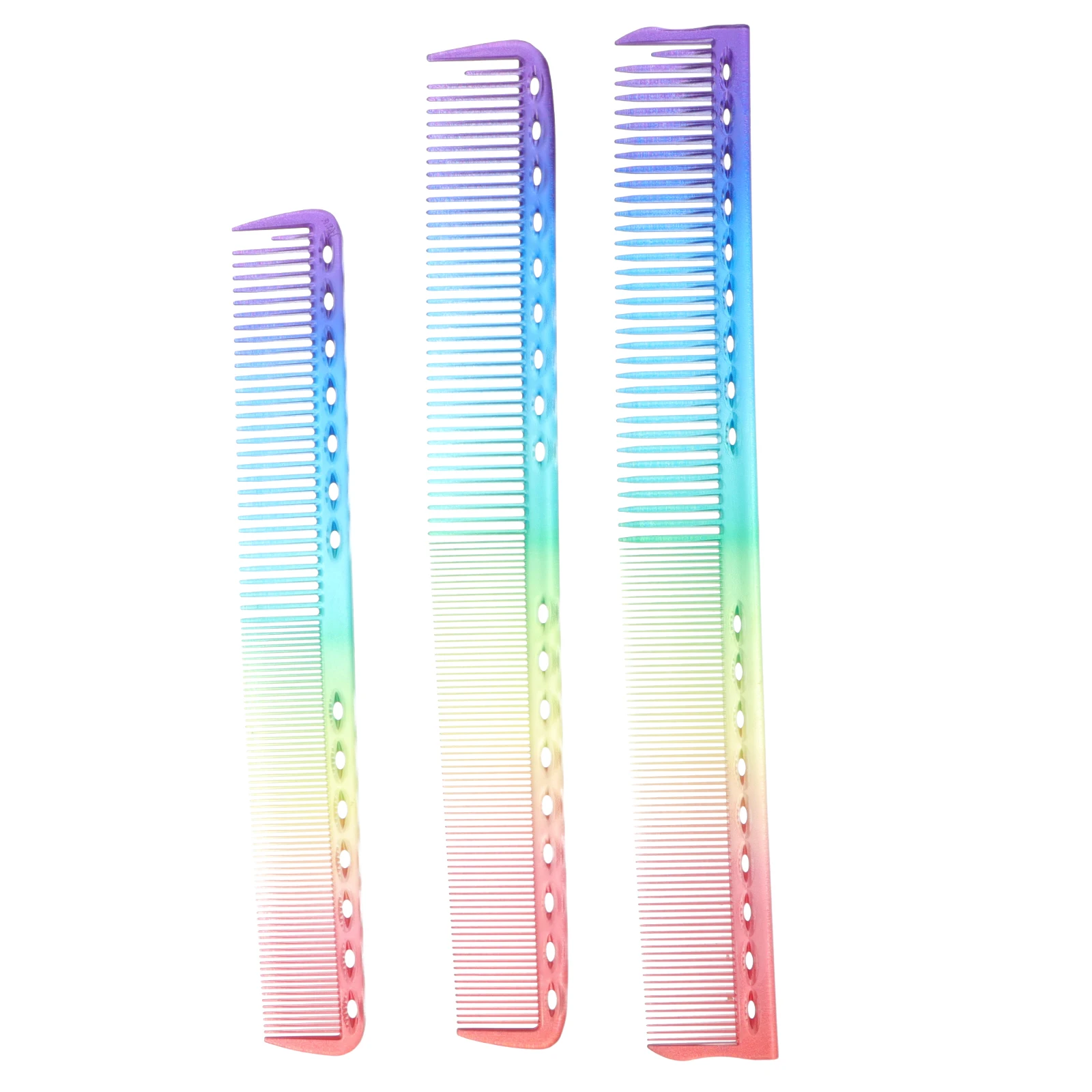 

3Pcs Fine Tooth Hairdressing Combs Durable Plastic Styling Kit Anti Static for Thin Medium Hair
